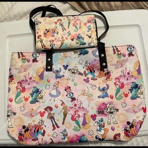 Disney Charcters purse w/ Wallet
